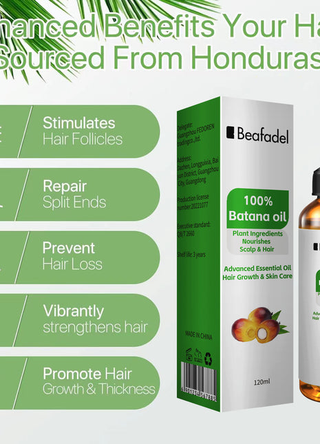 Beafadel Batana Hair Oil 120ml | Nourishing Hair & Scalp Oil
