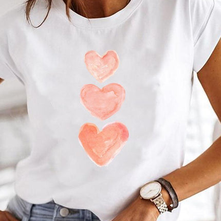 Crew Neck Casual Printed T-shirt