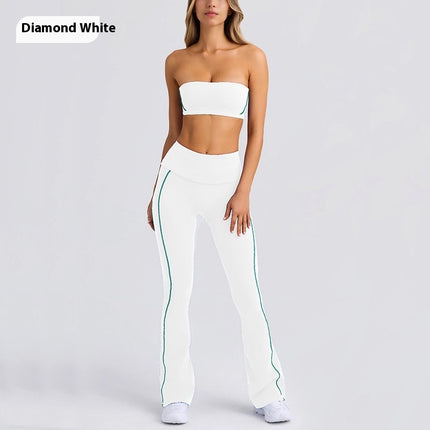 Yoga Clothes Strap Tube Top & Pants Exercise Suit