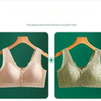 Seamless Front Buckle Underwear Plus Size Bra