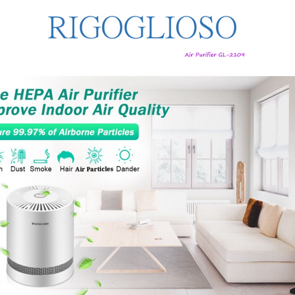 RIGOGLIOSO HEPA Filter Air Purifier