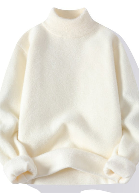 Suéter de Invierno de Hombre de Cuello Medio Cisne