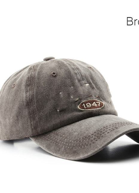Gorra de béisbol de mezclilla lavada vintage