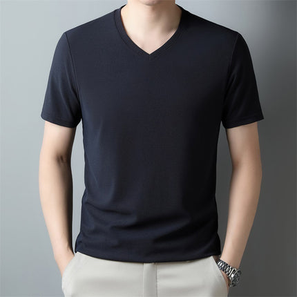Thin Casual V-neck Short-sleeved T-shirt