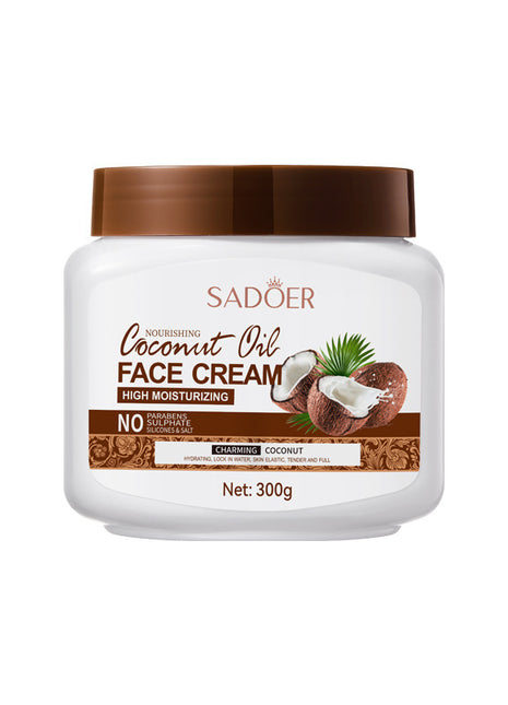 SADOER Coconut Oil Facial Cream | Deep Hydration Nourishing Moisturizer