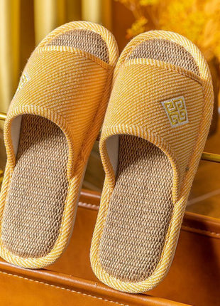 Linen Non-slip Home Slippers