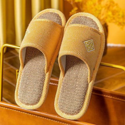 Linen Non-slip Home Slippers
