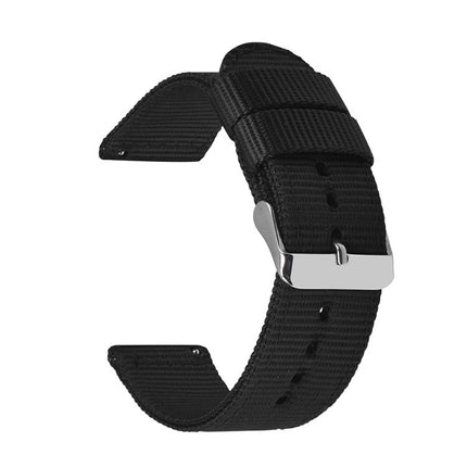 Solid Nylon Canvas Watch Strap