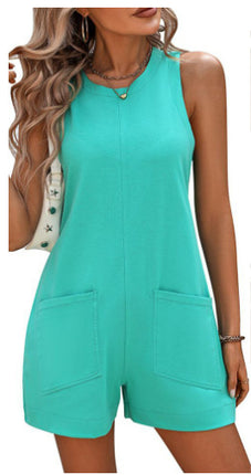 Baggy Pants Backless Sleeveless Jumpsuit