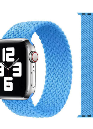 Applicable to Apple iWatch models Single Loop Nylon Braided Elastic Strap
