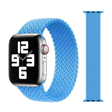 Applicable to Apple iWatch models Single Loop Nylon Braided Elastic Strap