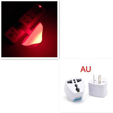 LED Night Light Mushroom Wall Socket Lamp Warm White Light-control Bedroom Light Home Decoration