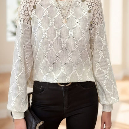 Ladies Casual Long Sleeve Round Neck