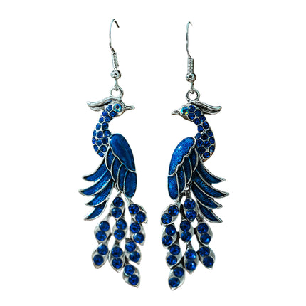 Retro Peacock Earrings