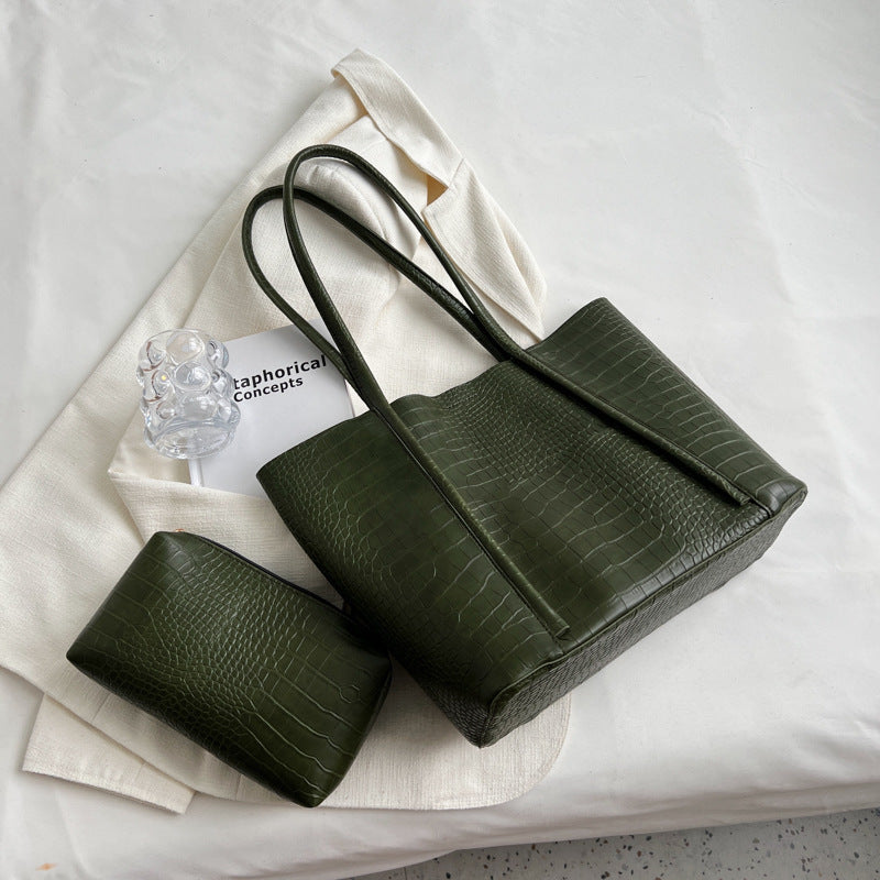 Soft Leather Large Capacity Combination Wallet & Bag
