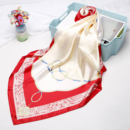 High-end Versatile Vintage Printed Workplace Scarf