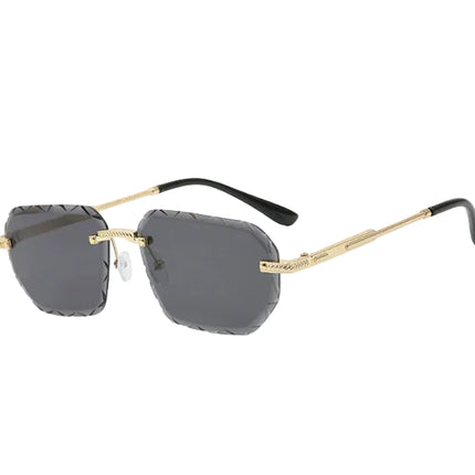 Frameless Sunglasses – Minimalist Small Lens Fashion Shades