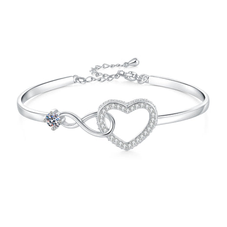 Pulsera de Amor Hueca con Símbolo Infinito