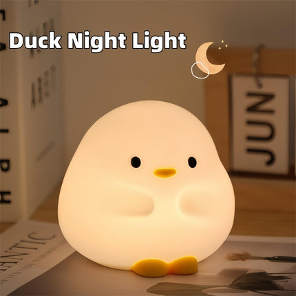 Cute Duck Silicone LED Night Lamp Touch Sensor