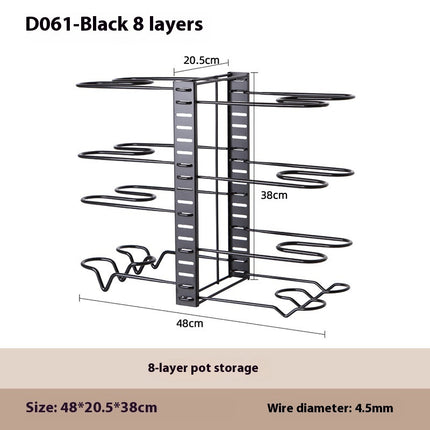 Removable Folding Multi-functional Kitchen Rack