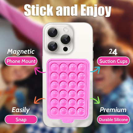 iPhone Magnetic Silica Gel Sucker – Strong Grip, Non-Slip