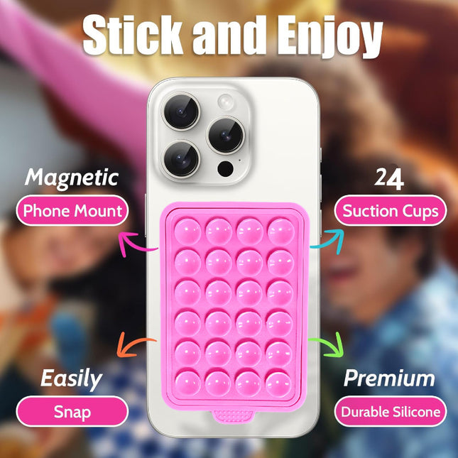 iPhone Magnetic Silica Gel Sucker – Strong Grip, Non-Slip