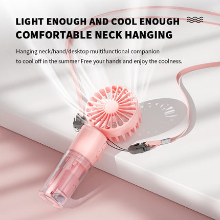 Portable Handheld Spray Fan 4-Speed Water Spray Mist Fan Summer Cooling Artifact USB Charging Summer Outdoor Mini Fan