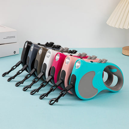 New Automatic Retractable Pet Leash with Light