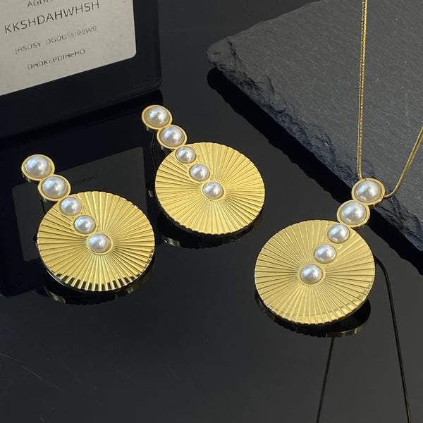 Gold Eight-Point Star Titanium Steel Combination