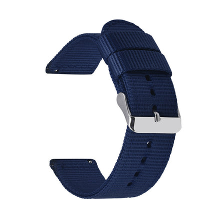Solid Nylon Canvas Watch Strap