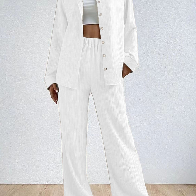 Fashion Casual Drawstring Trousers Two-piece Suit