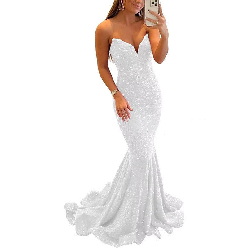 Sequin Formal Long Prom Party Gowns