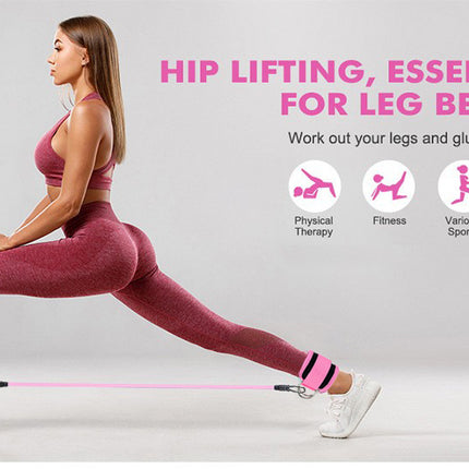 Ankle Strap Resistance Bands Hip Leg Strength Pull Rope Fitness Elastic Training Home Yoga Pilate Crossfit Workout Gym Equipment