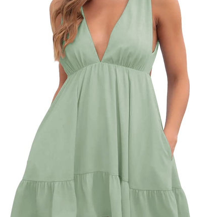Backless Sleeveless Sling Dress