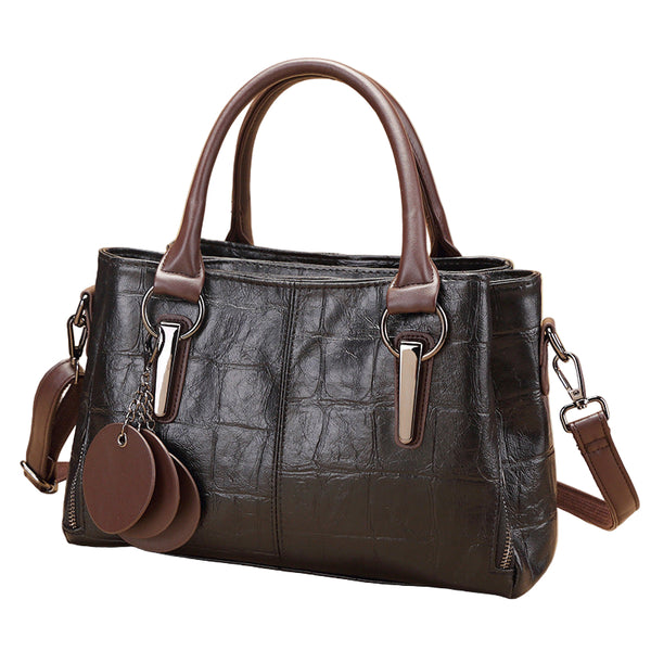 Retro Contrasting Color Large Capacity Bag