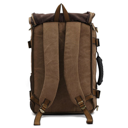 Canvas Backpack Huge Travel School Shoulder Computer Functional Versatile Bags Multifunctional Laptop Bag