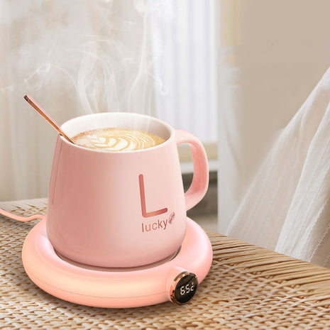 كوستر سخان أكواب القهوة الذكي مع وسادة حرارية بدرجة حرارة ثابتة