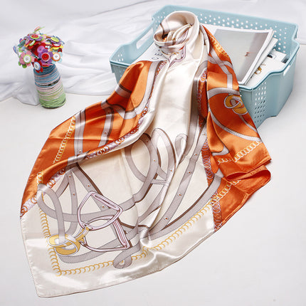 High-end Versatile Vintage Printed Workplace Scarf