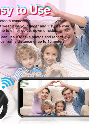 خاتم تحكم عن بعد يعمل بالبلوتوث (يوضع على طرف الإصبع)