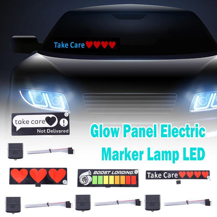 LED Car Windshield Glow Sign Panel