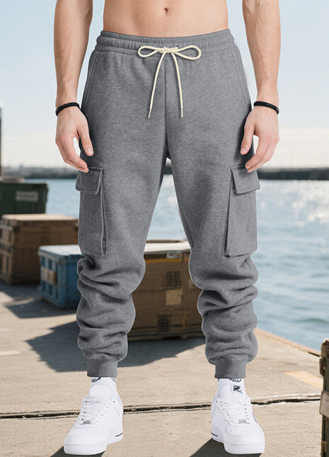 Loose Leisure Sports Men's Multi-pocket Workwear Trousers