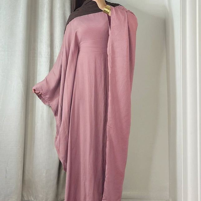 Waist-tight Batwing Sleeve Abaya