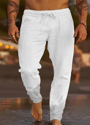 Cotton Linen Loose Beach Pants