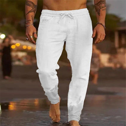 Cotton Linen Loose Beach Pants