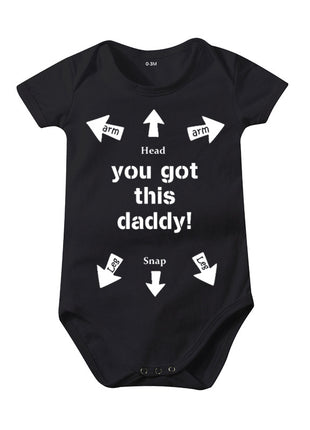 Cotton Baby Siamese Triangle Romper - 0-24 Months
