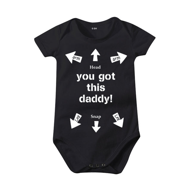 Cotton Baby Siamese Triangle Romper - 0-24 Months
