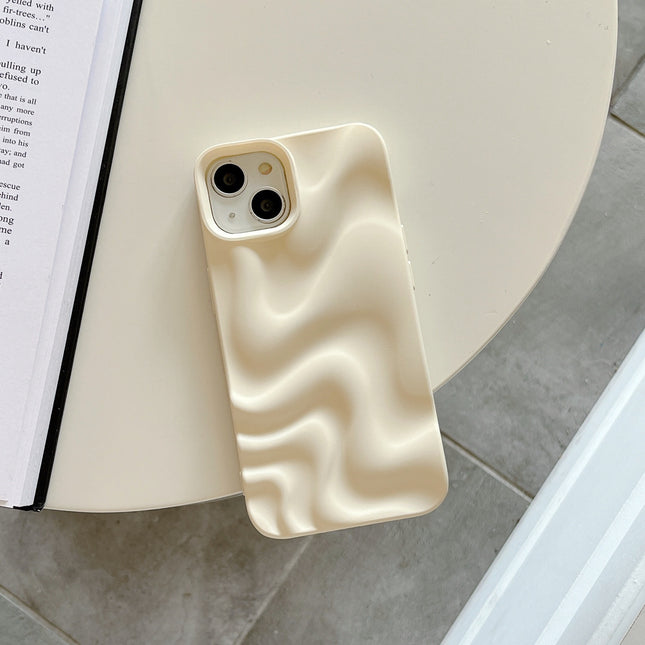 iPhone 14/15/16 Pleated Water Drop-resistant Soft-Shell Case