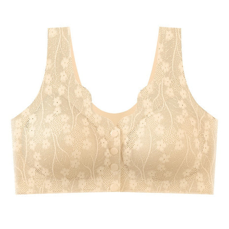Seamless Front Buckle Underwear Plus Size Bra