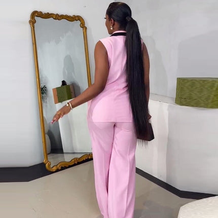 Vest Trousers Long Pants Two-piece Set Suit