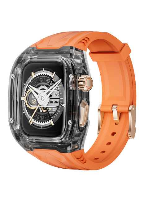 Richard Style Transparent Watch Case & Strap Compatible with Apple Watch